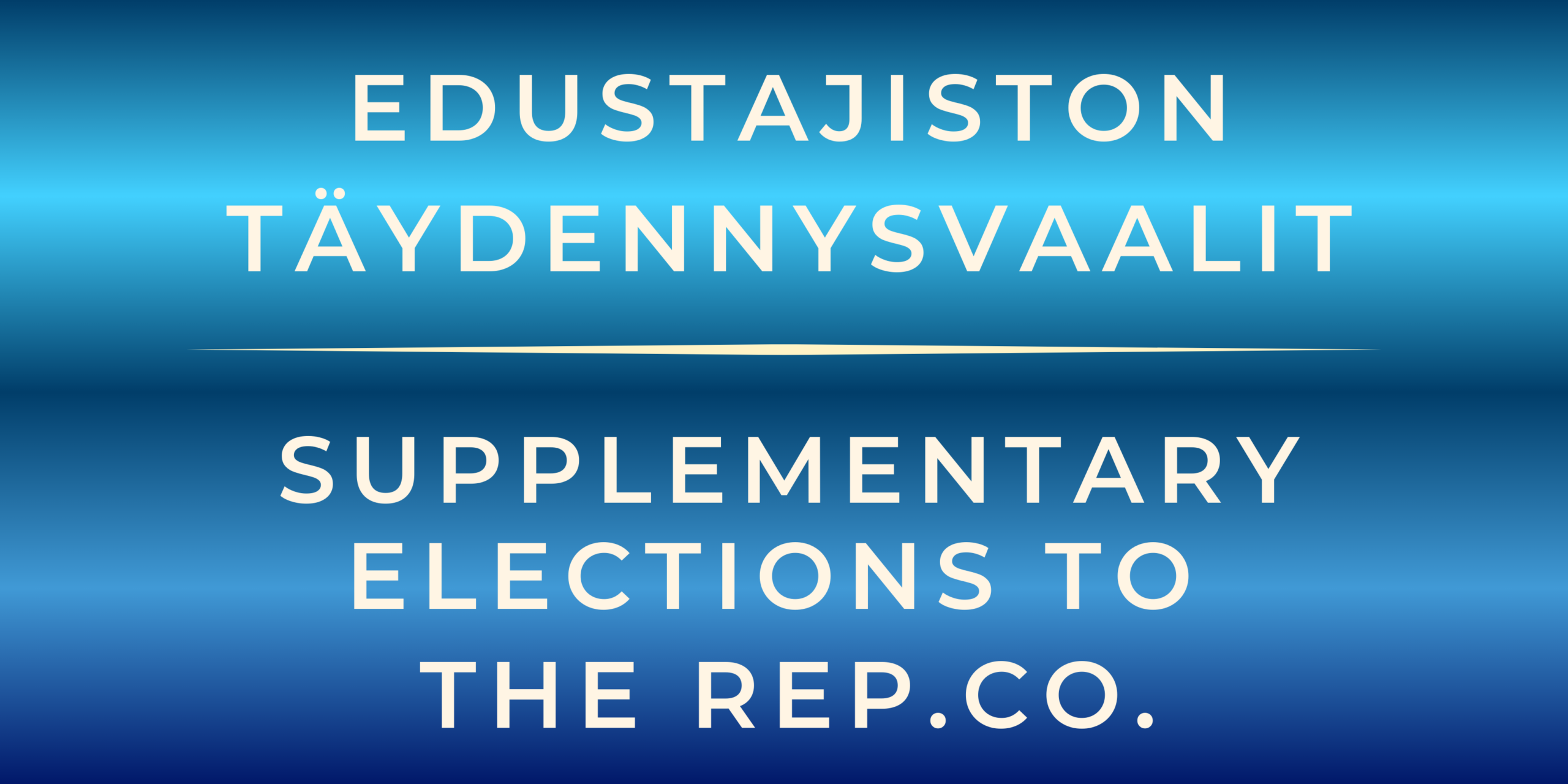 Edustajistovaalein banneri