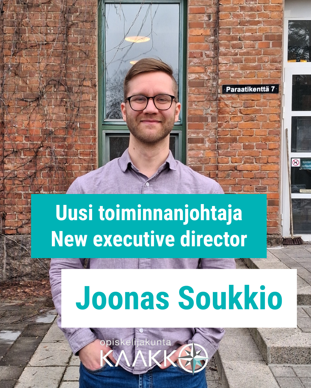 Uusi toiminnanjohtaja Joonas Soukkio