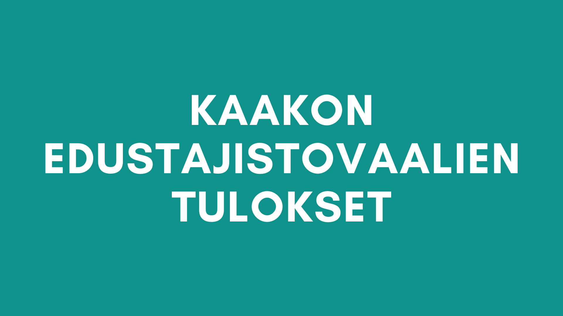 Tulokset